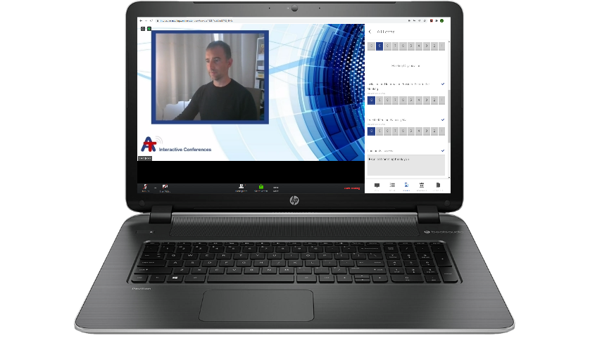 hybrid meeting app for virtual conferences